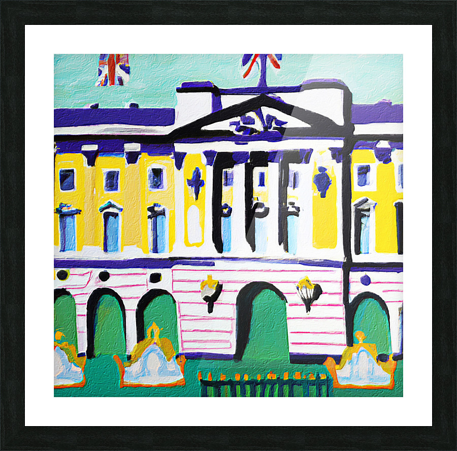Buck House Picture Frame print
