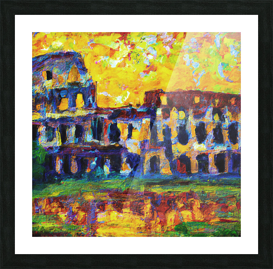 The Coliseum III Picture Frame print