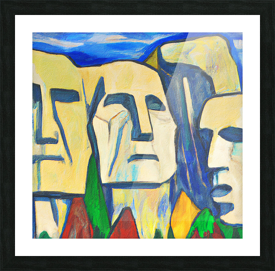 Mount Rushmore I Picture Frame print