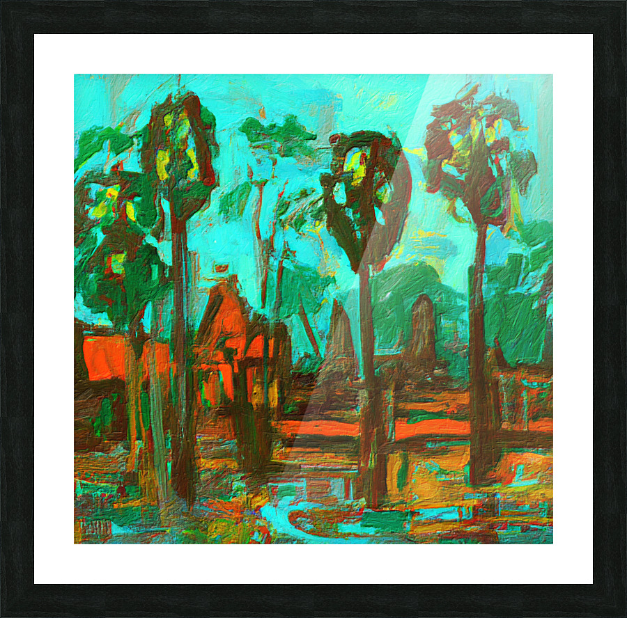 Siam Reap Picture Frame print