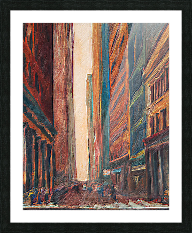 Wall Street III Picture Frame print