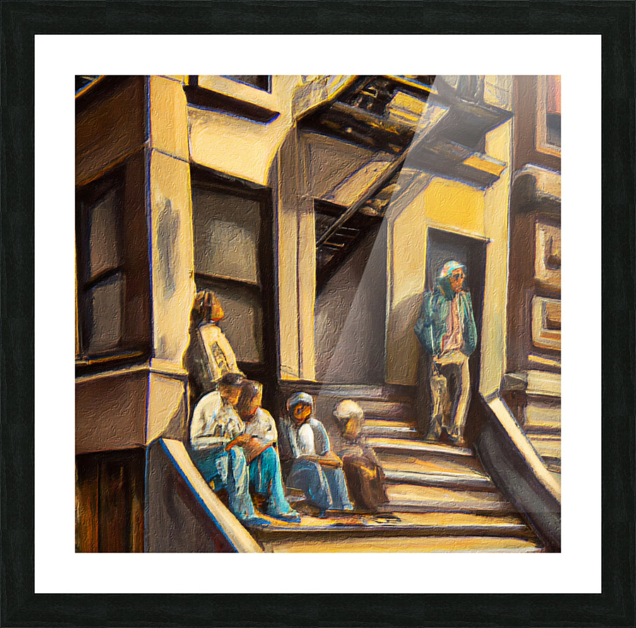 View From the Stoop Picture Frame print