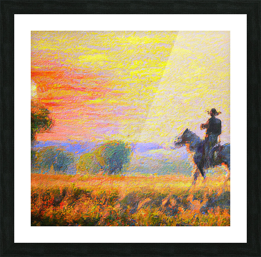 The Wrangler IV Picture Frame print