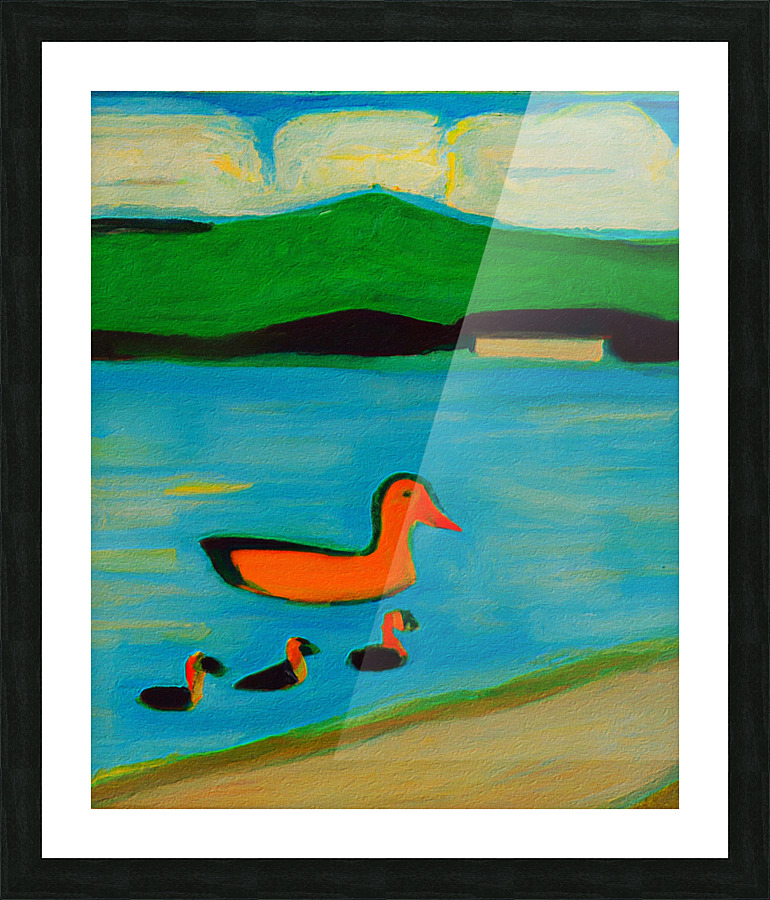 Make Way for Ducklings III Picture Frame print