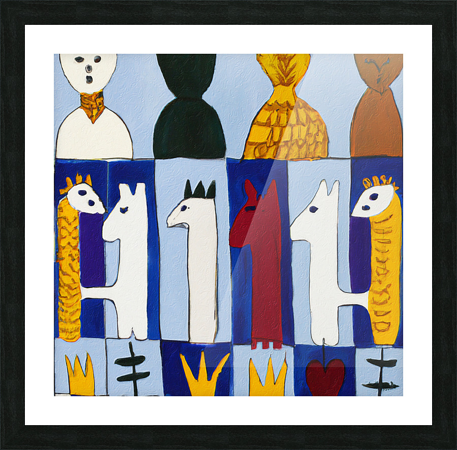 Three Dimensional Chess II Picture Frame print