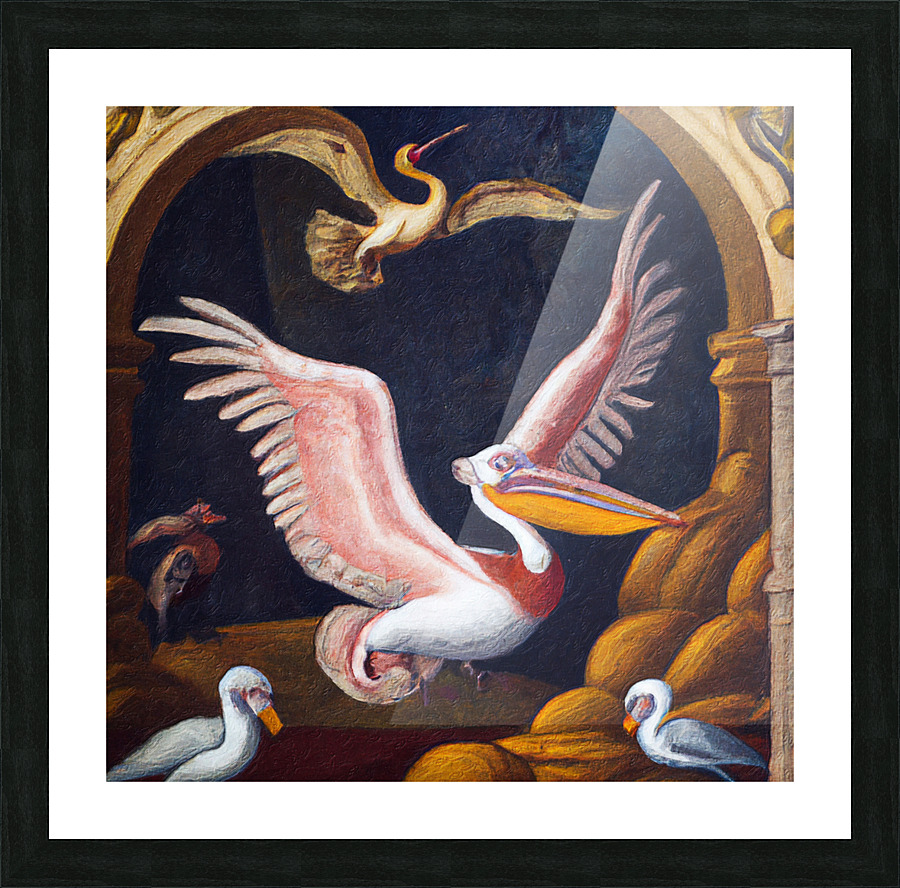 Baroquen Birds Picture Frame print