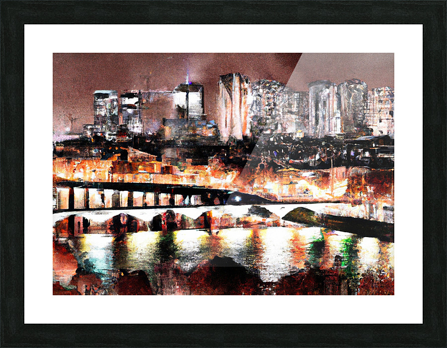 Paris at Night Picture Frame print