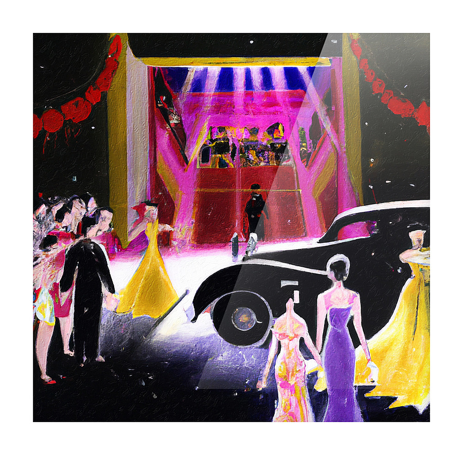Opening Night V Picture Frame print