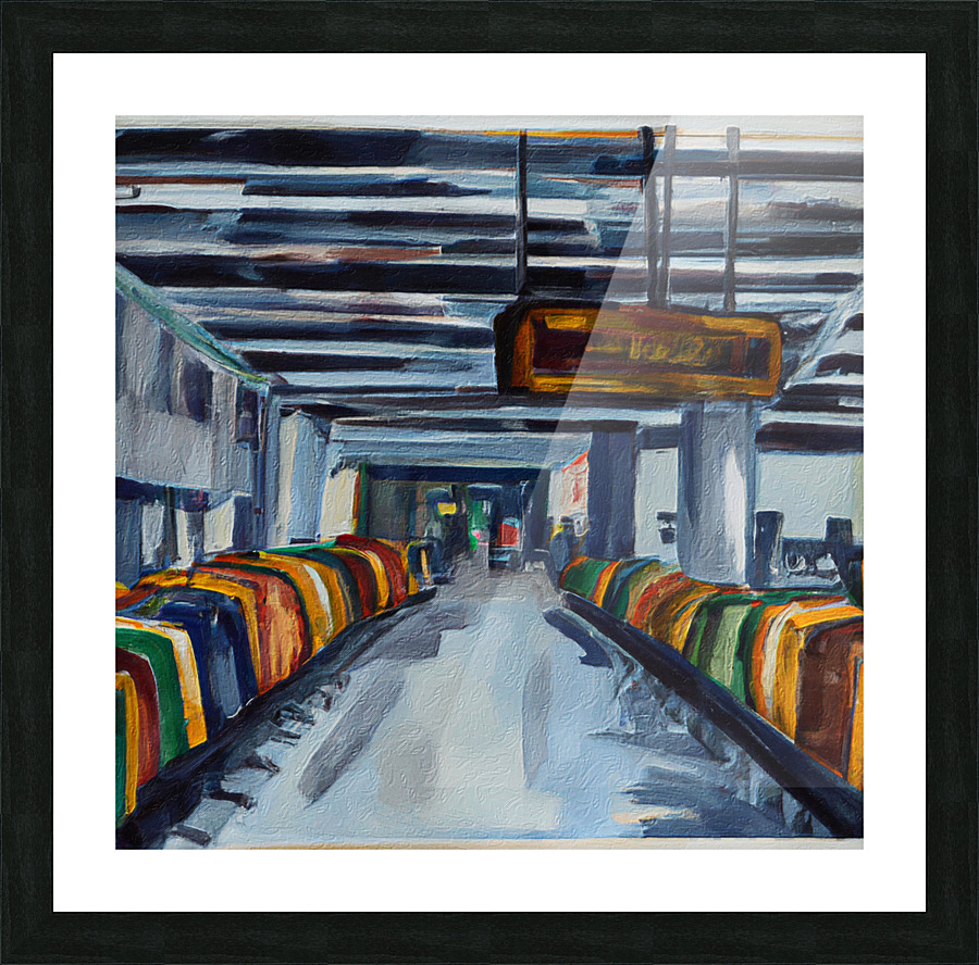 Baggage Claim C Picture Frame print