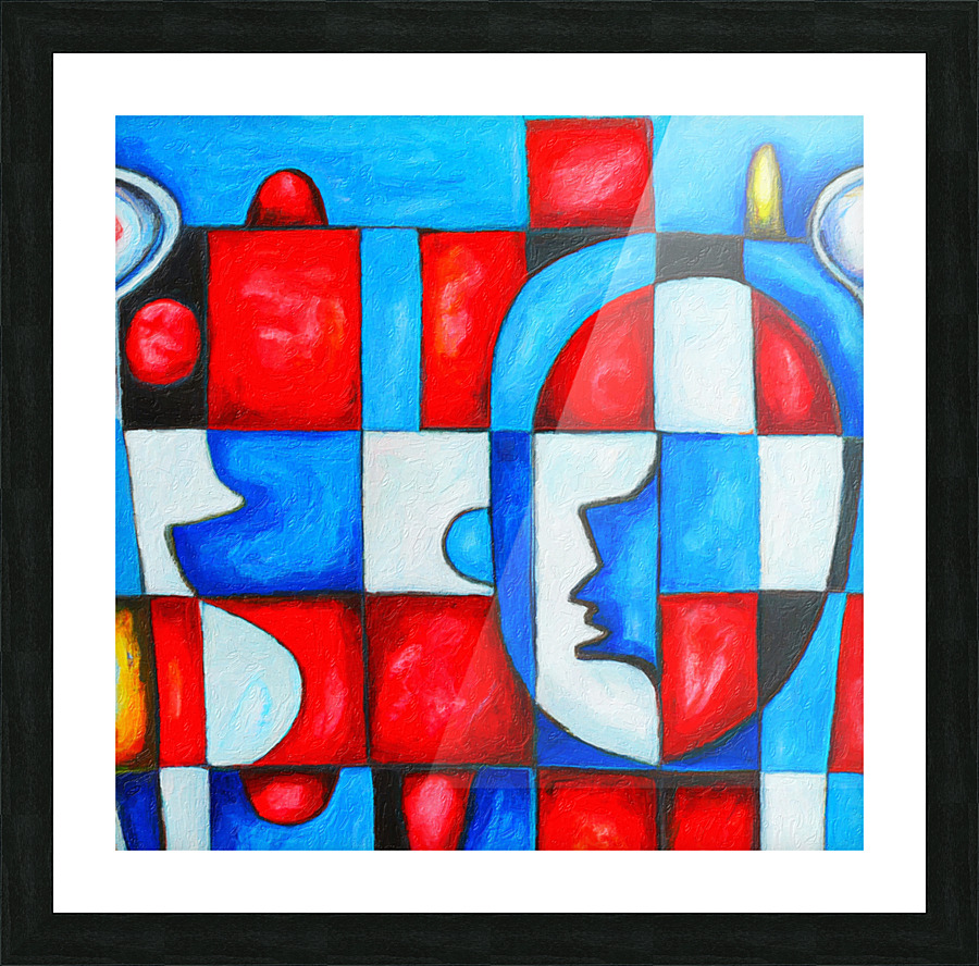 A Checkered Past Picture Frame print