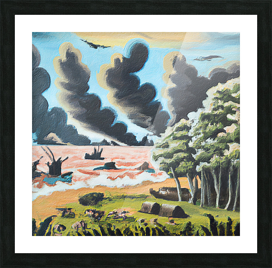 Guadalcanal Picture Frame print