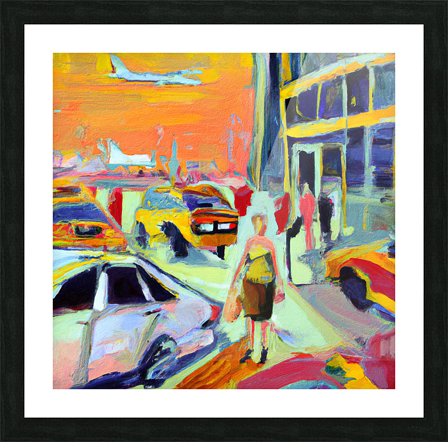 Departures Only Picture Frame print