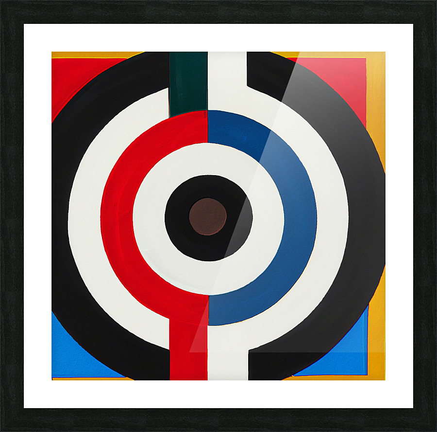 Circle Gets the Square Picture Frame print