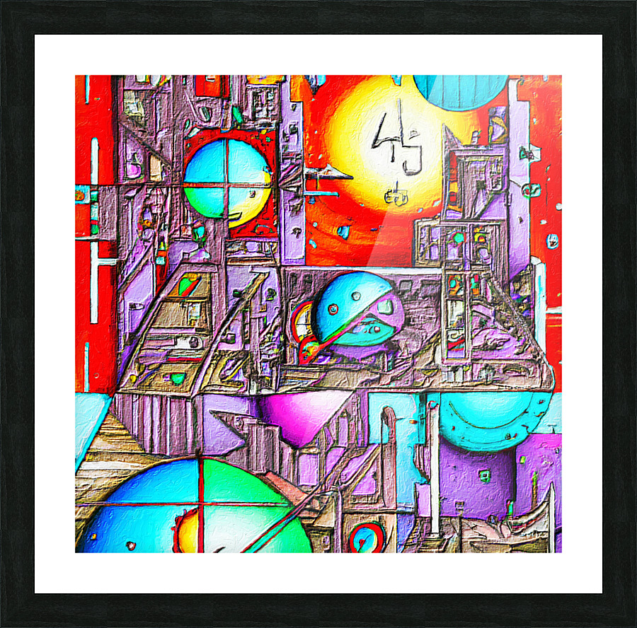 Precision City II Picture Frame print