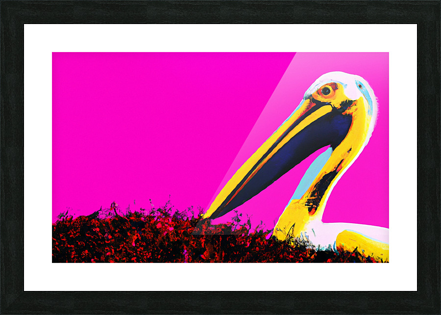 Pop Pelican Picture Frame print
