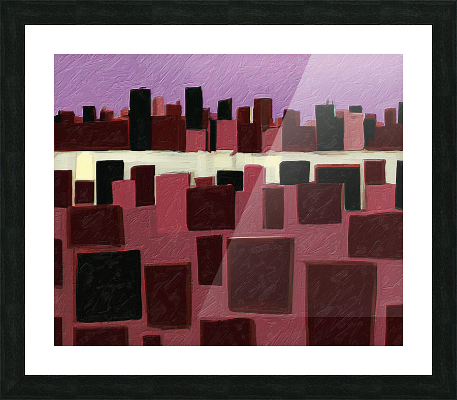 NYC from NJ Picture Frame print