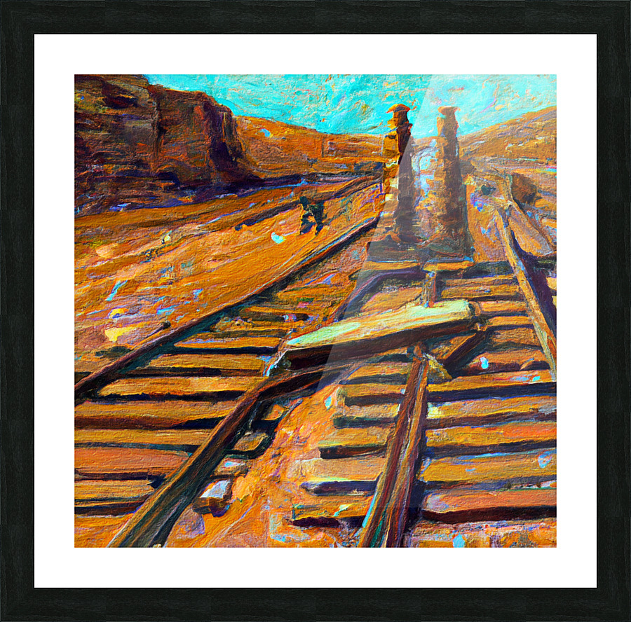 Railroad Construction Picture Frame print