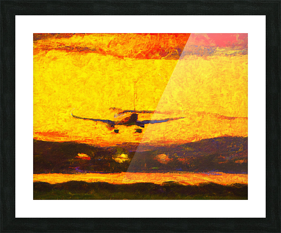 Landing at Sunset Picture Frame print