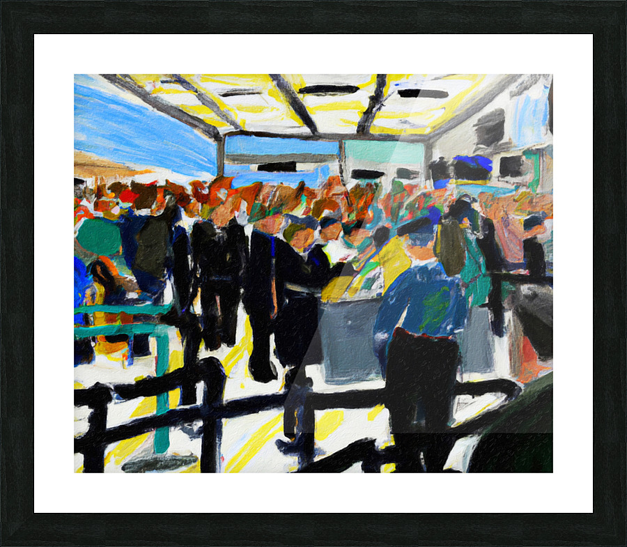 Security Gate B Picture Frame print