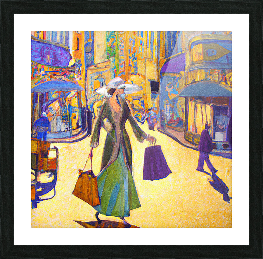 Window Shopping III Picture Frame print