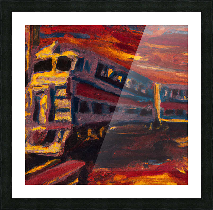 Trans Siberian Express Picture Frame print