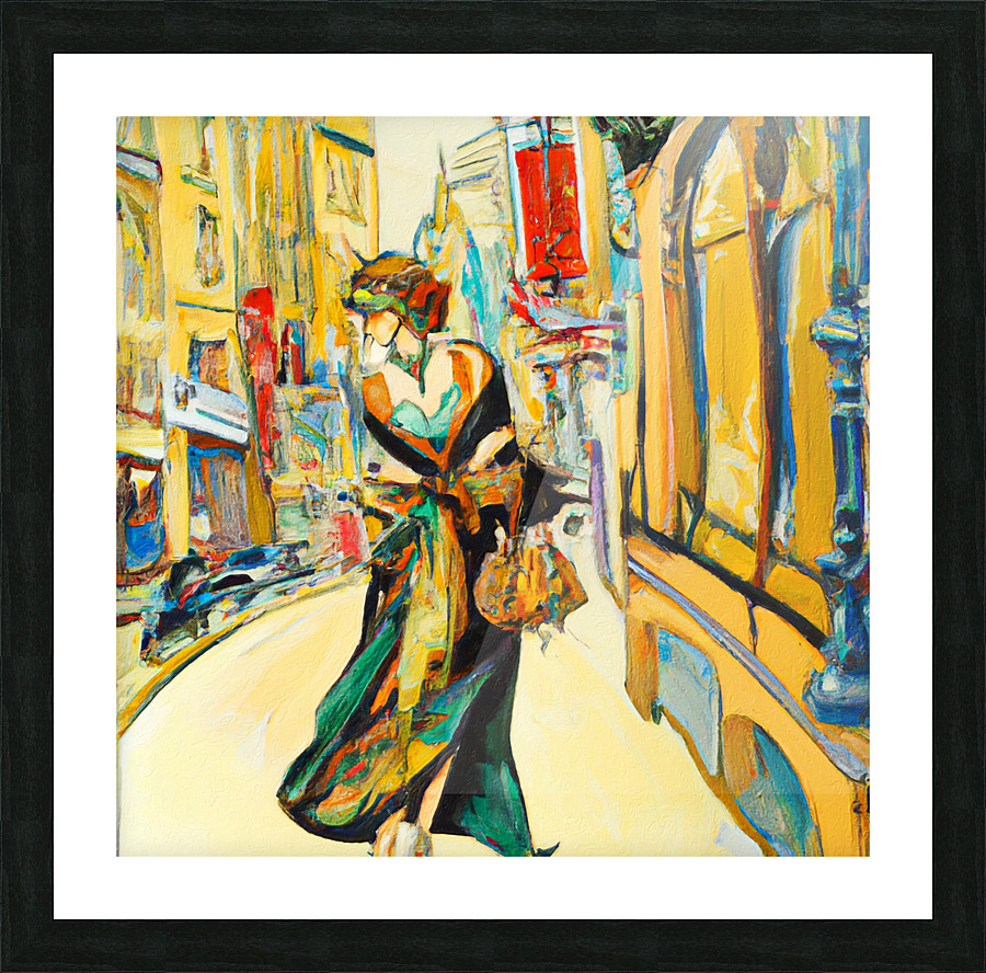 Window Shopping Picture Frame print
