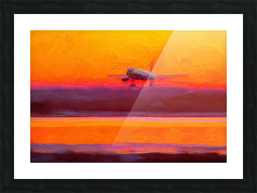 Three Point Landing Picture Frame print
