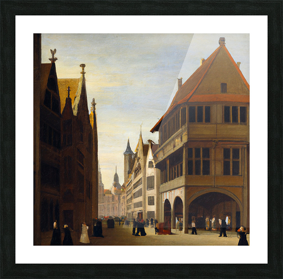 Bruges Picture Frame print