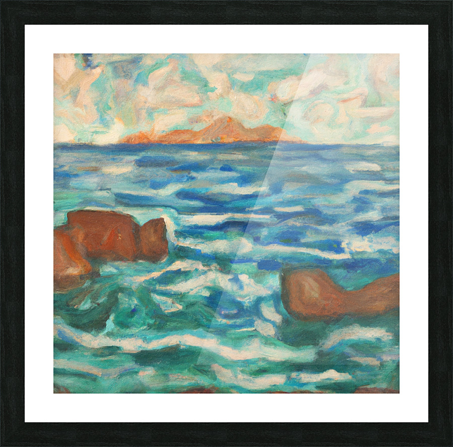 Arshille Island Picture Frame print