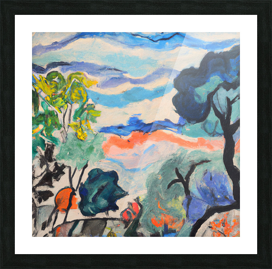 An Indifferent Landscape Picture Frame print