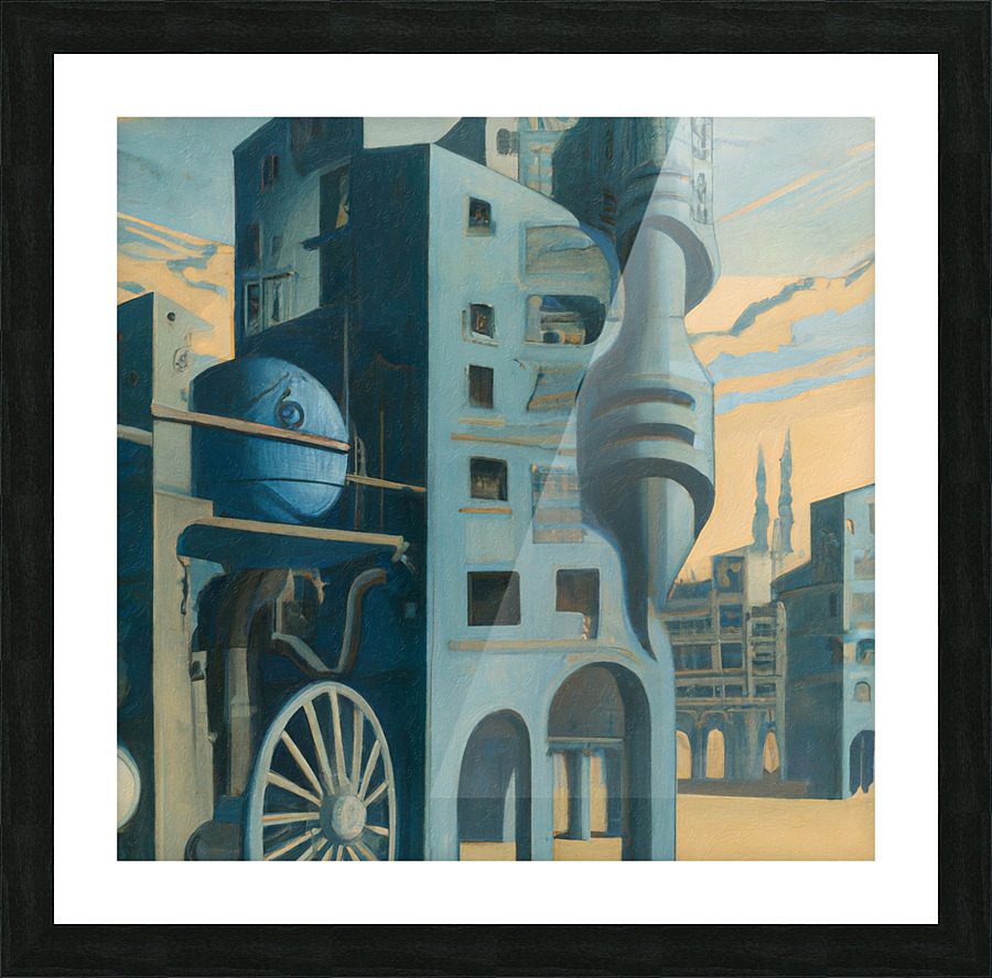 Ciudad De Chirico Picture Frame print