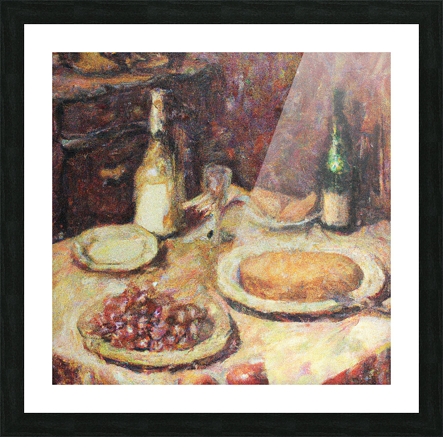 Dates and Cake Picture Frame print