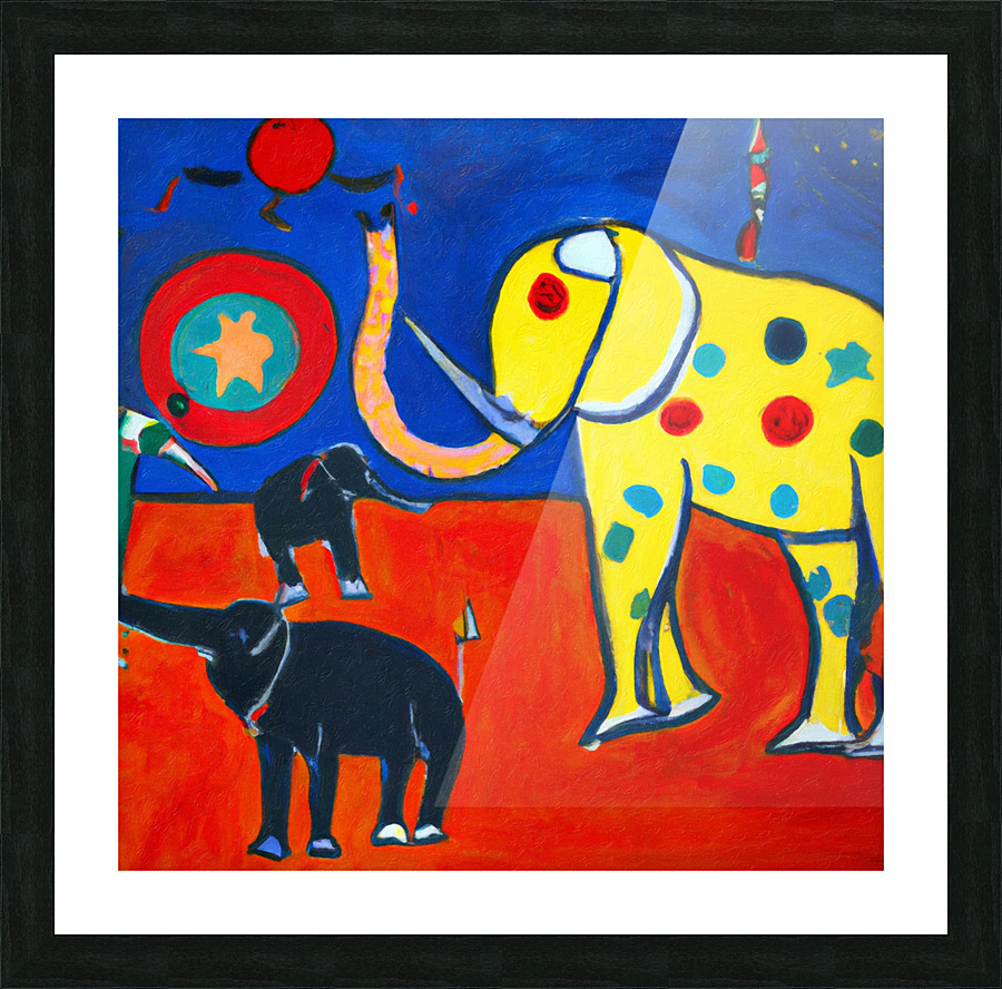Circus Elephants II Picture Frame print