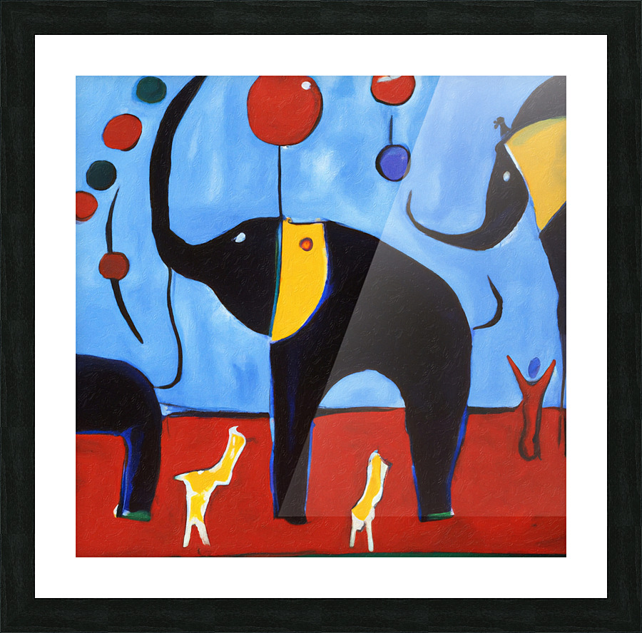 Circus Elephants Picture Frame print