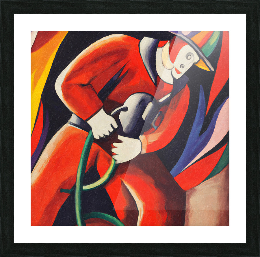 Franz the Fireman Picture Frame print