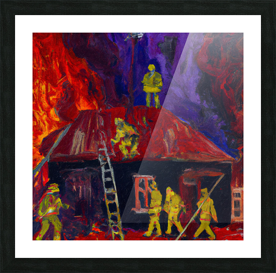 First Responders Picture Frame print