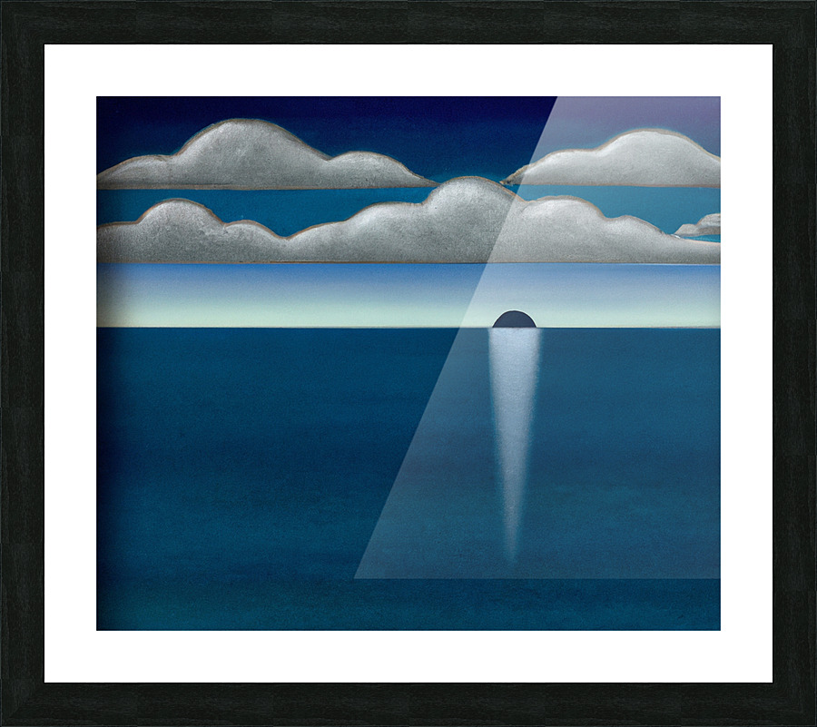 Moonset Picture Frame print