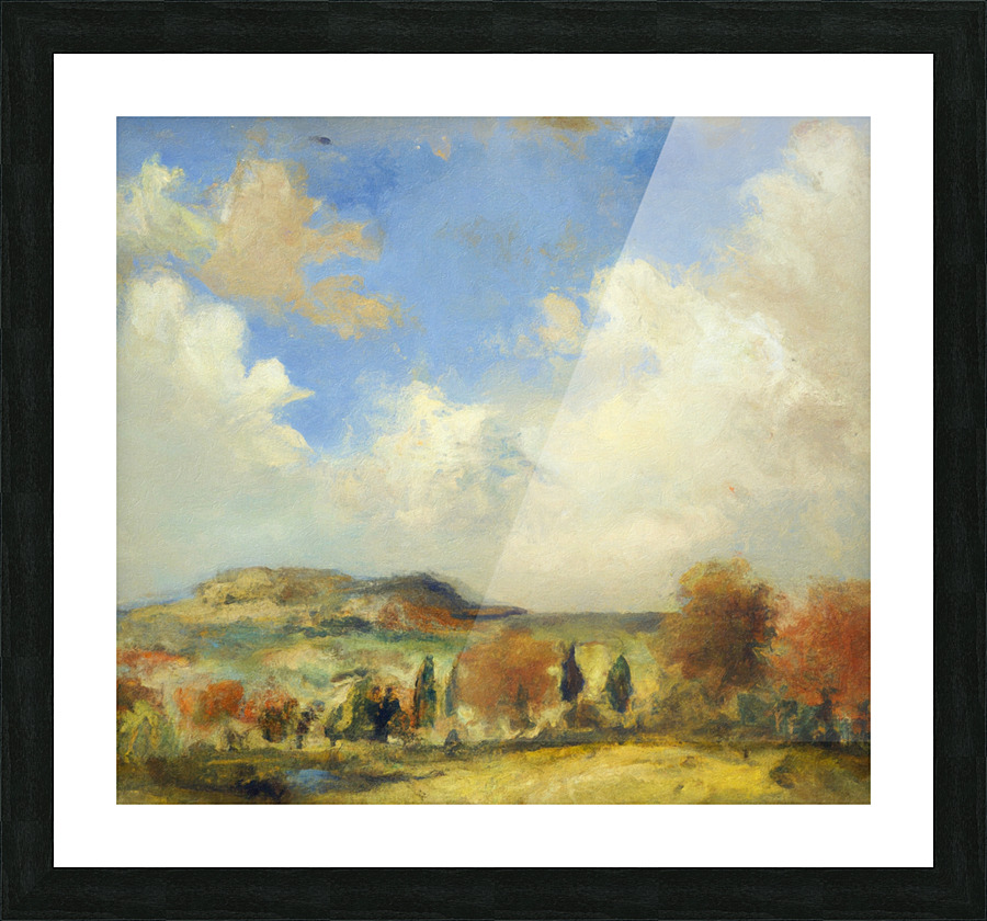 Landscape in Siena Picture Frame print