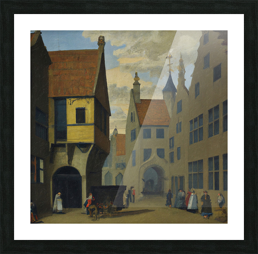 Quartier Des Squares Picture Frame print