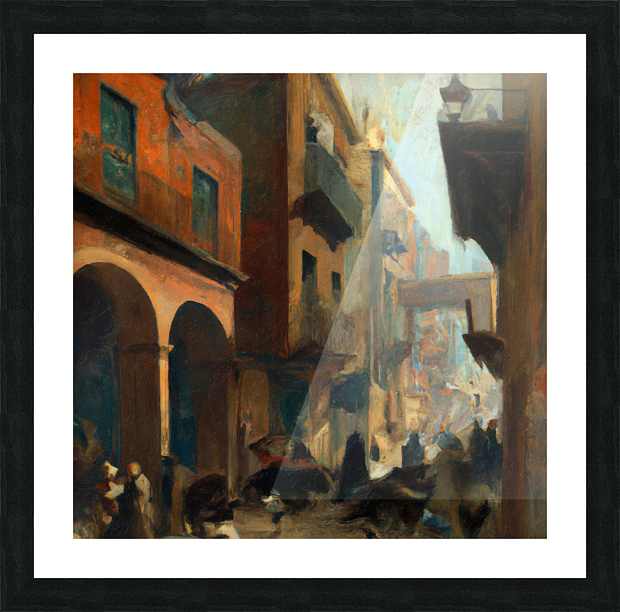 Paseo del Prado Picture Frame print