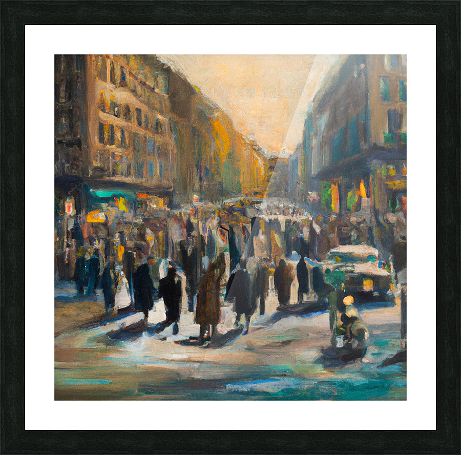 Place de Clichy Picture Frame print