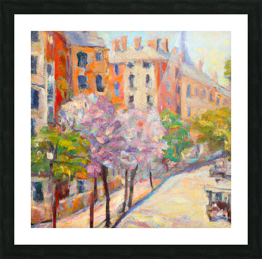Springtime in the City Picture Frame print