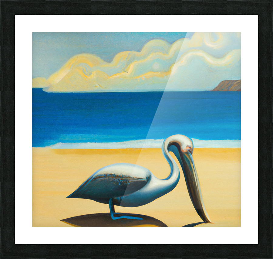 Sad Pelican Picture Frame print