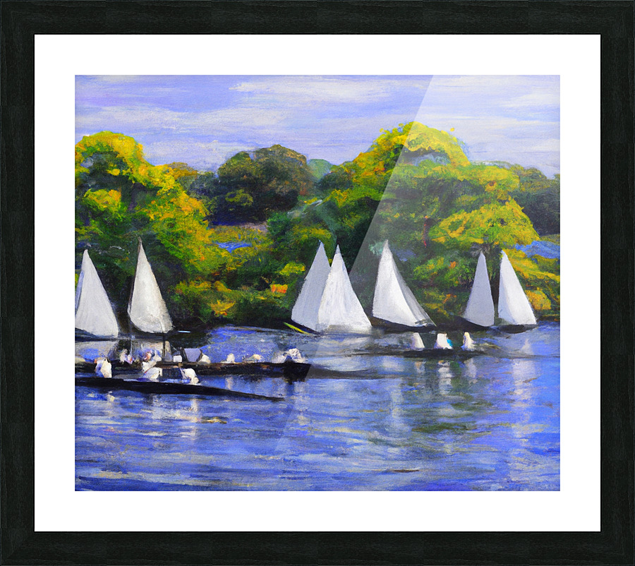 Springtime on the Charles Picture Frame print