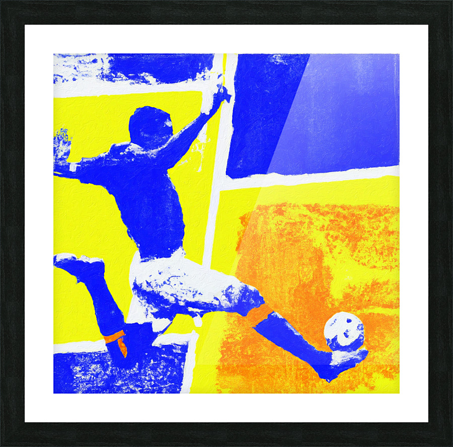 The Striker Picture Frame print