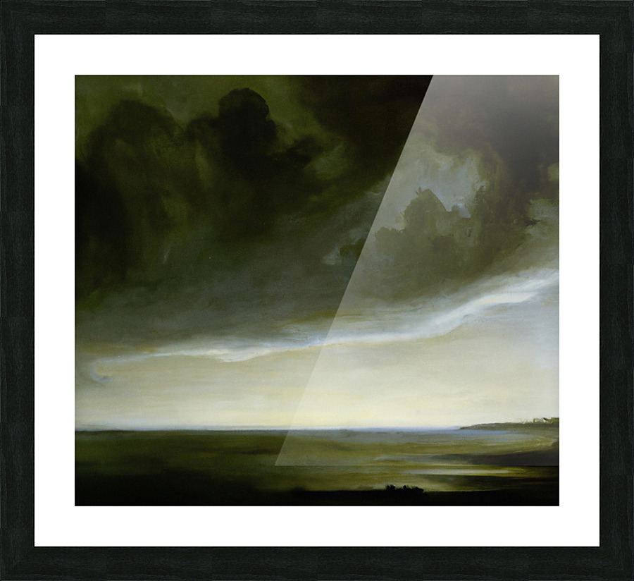 The Green Storm Picture Frame print