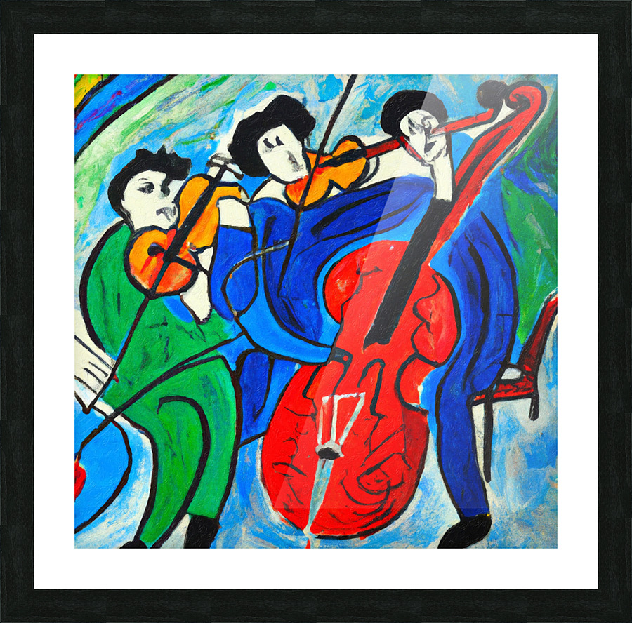 The String Quartet II Picture Frame print