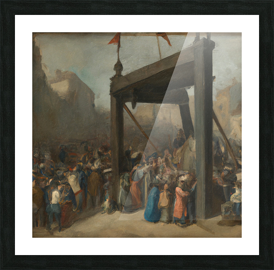 The Guillotine Picture Frame print