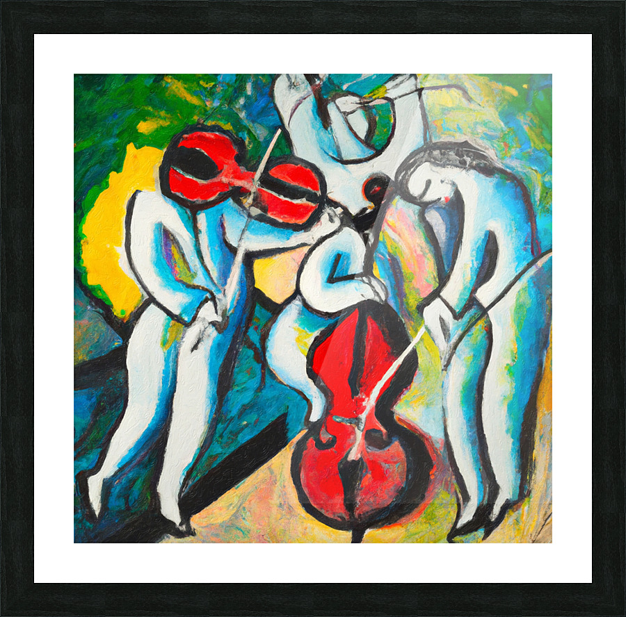 The String Quartet Picture Frame print