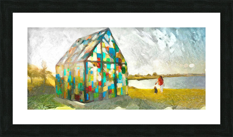 Glass House Picture Frame print